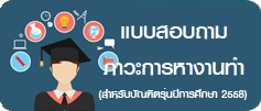 แบบสอบถามภาวะการหางานทำฯ